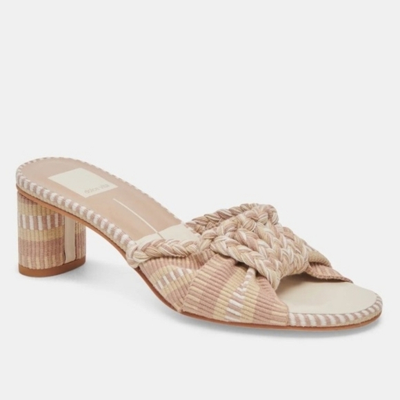 🔹️ DOLCE VITA🔹️ Dallie Heeled Sandals Natural Multi - Picture 2 of 8